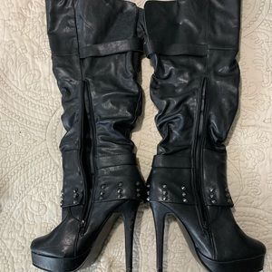 Boots $40 and elf outfit $20